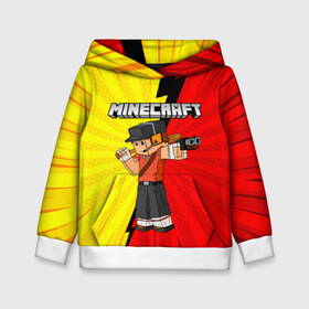 Детская толстовка 3D с принтом Minecraft в городе Новоалтайск, 100% полиэстер | двухслойный капюшон со шнурком для регулировки, мягкие манжеты на рукавах и по низу толстовки, спереди карман-кенгуру с мягким внутренним слоем | Тематика изображения на принте: team fortres 2 | алекс | белый | блоки | ведьма | взрывчатка | визера | волк | гаст | добывать | дракон | зеленый куб | зомби | игра | крафт | крипер | кубики | лошадка | майн | майнкрафт | манкрафт | овечка