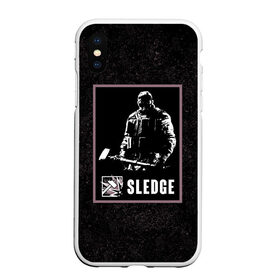 Чехол для iPhone XS Max матовый Sledge: в городе Новоалтайск, Силикон | Область печати: задняя сторона чехла, без боковых панелей | r6s | rainbow six siege | sledge | оперативник | персонаж | следж