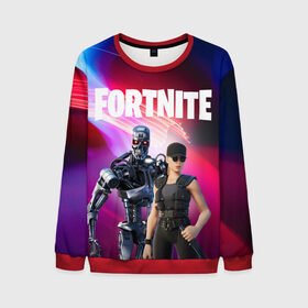 Мужской свитшот 3D с принтом T-800 & Sara Connor FORTNITE в городе Новоалтайск, 100% полиэстер с мягким внутренним слоем | круглый вырез горловины, мягкая резинка на манжетах и поясе, свободная посадка по фигуре | Тематика изображения на принте: fortnite | конер | коннор | конор | конэр | сара | сарра | т 800 | т800 | терминатор | фортнайт