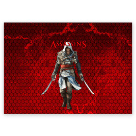 Поздравительная открытка с принтом Assassin’s Creed в городе Новоалтайск, 100% бумага | плотность бумаги 280 г/м2, матовая, на обратной стороне линовка и место для марки
 | action adventure | action rpg | creed | игра | мультиплатформенная | паркур | стелс