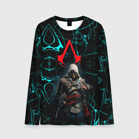Мужской лонгслив 3D с принтом Assassin’s Creed в городе Новоалтайск, 100% полиэстер | длинные рукава, круглый вырез горловины, полуприлегающий силуэт | Тематика изображения на принте: action adventure | action rpg | creed | игра | мультиплатформенная | паркур | стелс