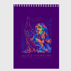 Скетчбук с принтом Alice in Chains в городе Новоалтайск, 100% бумага
 | 48 листов, плотность листов — 100 г/м2, плотность картонной обложки — 250 г/м2. Листы скреплены сверху удобной пружинной спиралью | alice in chains | алиса в цепях | альтернативный метал | гранж | рок | сладж метал | хард рок | хеви метал | элис ин чэйнс