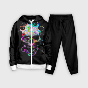 Детский костюм 3D с принтом ЧЕРЕП в городе Новоалтайск,  |  | art | body | bones | drawing | graffiti | head | neon | skeleton | skul | skull | ад | голова | граффити | зло | кости | нарисованный | неон | скелет | скул | скулл | тьма | ужас | череп | черепок