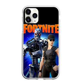 Чехол для iPhone 11 Pro матовый с принтом Fortnite терминатор в городе Новоалтайск, Силикон |  | fortnite | t 800 | terminator | терминатор