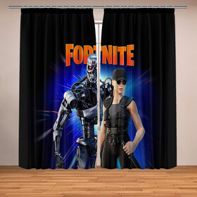 Фотошторы с принтом Fortnite терминатор в городе Новоалтайск, Блэкаут (светозащита 90%) / Габардин (светозащита 40% | 2 полотна шириной по 145 см; Высота 200-300 см; Крепление: шторная лента (на крючки); | fortnite | t 800 | terminator | терминатор