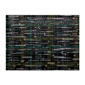 Обложка для студенческого билета с принтом Cyberpunk Tartan в городе Новоалтайск, натуральная кожа | Размер: 11*8 см; Печать на всей внешней стороне | cyberpunk | glitch | глитч | киберпанк | клетка | матрица | узор | футуристичный | шотландка