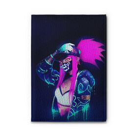 Обложка для автодокументов с принтом KDA Акали в городе Новоалтайск, натуральная кожа |  размер 19,9*13 см; внутри 4 больших “конверта” для документов и один маленький отдел — туда идеально встанут права | Тематика изображения на принте: k pop | kda | lol | акали | образ