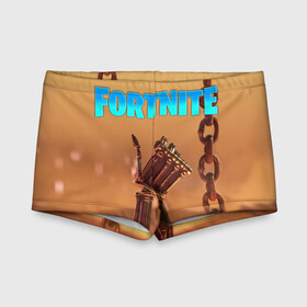 Детские купальные плавки 3D с принтом Fortnite терминатор в городе Новоалтайск, Полиэстер 85%, Спандекс 15% | Слитный крой, подклад по переду изделия, узкие бретели | fortnite | t 800 | terminator | терминатор
