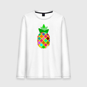 Мужской лонгслив хлопок с принтом Pineapple в городе Новоалтайск, 100% хлопок |  | pineapple | tropical fruit | ананас | тропический фрукт