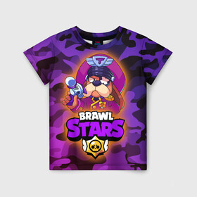 Детская футболка 3D с принтом Генерал Гавс - Brawl Stars в городе Новоалтайск, 100% гипоаллергенный полиэфир | прямой крой, круглый вырез горловины, длина до линии бедер, чуть спущенное плечо, ткань немного тянется | Тематика изображения на принте: brawl | brawler | brawlstars | chromatic | colonel | legendary | ruffs | supercell | боец | бравл | бравлер | бравлпасс | бравлстарс | бравлстарсигра | лега | легендарка | новый перс | перс бравл | суперселл | суперцел | хр