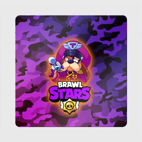 Магнит виниловый Квадрат с принтом Генерал Гавс - Brawl Stars в городе Новоалтайск, полимерный материал с магнитным слоем | размер 9*9 см, закругленные углы | Тематика изображения на принте: brawl | brawler | brawlstars | chromatic | colonel | legendary | ruffs | supercell | боец | бравл | бравлер | бравлпасс | бравлстарс | бравлстарсигра | лега | легендарка | новый перс | перс бравл | суперселл | суперцел | хр