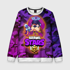 Детский свитшот 3D с принтом Генерал Гавс - Brawl Stars в городе Новоалтайск, 100% полиэстер | свободная посадка, прямой крой, мягкая тканевая резинка на рукавах и понизу свитшота | brawl | brawler | brawlstars | chromatic | colonel | legendary | ruffs | supercell | боец | бравл | бравлер | бравлпасс | бравлстарс | бравлстарсигра | лега | легендарка | новый перс | перс бравл | суперселл | суперцел | хр