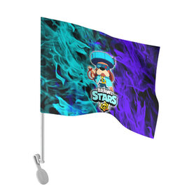 Флаг для автомобиля с принтом Brawl Stars Ronin Ruffs в городе Новоалтайск, 100% полиэстер | Размер: 30*21 см | brawl stars | colonel ruffs | logo | ronin ruffs | ruffs | бравл старс | бравлер | генерал гавс | генерал руфф | логотипы игр | персонажи игр | раффс | руфус | руффс | собака
