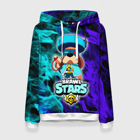 Женская толстовка 3D с принтом Brawl Stars/Ronin Ruffs в городе Новоалтайск, 100% полиэстер  | двухслойный капюшон со шнурком для регулировки, мягкие манжеты на рукавах и по низу толстовки, спереди карман-кенгуру с мягким внутренним слоем. | brawl stars | colonel ruffs | logo | ronin ruffs | ruffs | бравл старс | бравлер | генерал гавс | генерал руфф | логотипы игр | персонажи игр | раффс | руфус | руффс | собака