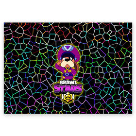 Поздравительная открытка с принтом Brawl Stars Colonel Ruffs в городе Новоалтайск, 100% бумага | плотность бумаги 280 г/м2, матовая, на обратной стороне линовка и место для марки
 | brawl stars | colonel ruffs | logo | ronin ruffs | ruffs | бравл старс | бравлер | генерал гавс | генерал руфф | логотипы игр | персонажи игр | раффс | руфус | руффс | собака