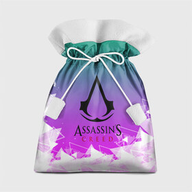 Подарочный 3D мешок с принтом Assassin’s Creed в городе Новоалтайск, 100% полиэстер | Размер: 29*39 см | Тематика изображения на принте: black flag | brotherhood | chronicles | creed | game | origins | revelations | rogue | syndicate | unity | valhalla | альтаир | ассасин | игры | кинжал | пираты