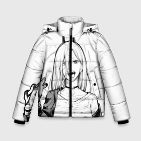 Зимняя куртка для мальчиков 3D с принтом Black and White Anime в городе Новоалтайск, ткань верха — 100% полиэстер; подклад — 100% полиэстер, утеплитель — 100% полиэстер | длина ниже бедра, удлиненная спинка, воротник стойка и отстегивающийся капюшон. Есть боковые карманы с листочкой на кнопках, утяжки по низу изделия и внутренний карман на молнии. 

Предусмотрены светоотражающий принт на спинке, радужный светоотражающий элемент на пуллере молнии и на резинке для утяжки | anime | chainsaw man | denji | makima | manga | power | аниме | бим | денджи | дьявол бесконечности | кишибэ | летучая мышь | манга | пауэр | хаякава аки | химено | человек бензопила