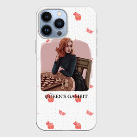 Чехол для iPhone 13 Pro Max с принтом Queens Gambit Ход Королевы в городе Новоалтайск,  |  | the queens gambit | бэт хармон | королева | милая девушка | рыжая | рыжая девушка | сериал | сериал про шахматы | ход королевы | шахматы | элизабет хармон