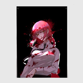 Постер с принтом Makima Chainsaw Man в городе Новоалтайск, 100% бумага
 | бумага, плотность 150 мг. Матовая, но за счет высокого коэффициента гладкости имеет небольшой блеск и дает на свету блики, но в отличии от глянцевой бумаги не покрыта лаком | anime | chainsaw man | denji | makima | manga | power | аниме | бим | денджи | дьявол бесконечности | кишибэ | летучая мышь | манга | пауэр | хаякава аки | химено | человек бензопила