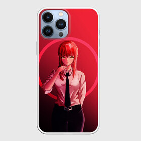 Чехол для iPhone 13 Pro Max с принтом Макима на красном фоне в городе Новоалтайск,  |  | anime | chainsaw man | denji | makima | manga | power | аниме | бим | денджи | дьявол бесконечности | кишибэ | летучая мышь | манга | пауэр | хаякава аки | химено | человек бензопила