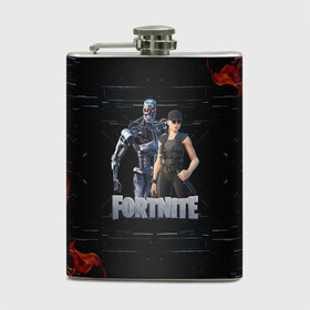 Фляга с принтом Fortnite - Terminator в городе Новоалтайск, металлический корпус | емкость 0,22 л, размер 125 х 94 мм. Виниловая наклейка запечатывается полностью | chapter 2 | fortnite | fortnite 3 | fortnite terminator | sarah connor and terminator 800 | t 800 | t 800 fortnite | сара коннор | скин t 800 | скин терминатора | терминатор | терминатор т 800 | фортнайт | фортнайт глава 2 | фортнайт тер