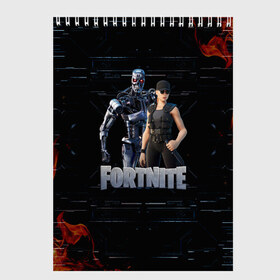 Скетчбук с принтом Fortnite - Terminator в городе Новоалтайск, 100% бумага
 | 48 листов, плотность листов — 100 г/м2, плотность картонной обложки — 250 г/м2. Листы скреплены сверху удобной пружинной спиралью | chapter 2 | fortnite | fortnite 3 | fortnite terminator | sarah connor and terminator 800 | t 800 | t 800 fortnite | сара коннор | скин t 800 | скин терминатора | терминатор | терминатор т 800 | фортнайт | фортнайт глава 2 | фортнайт тер