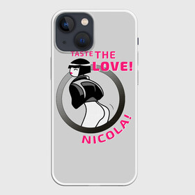 Чехол для iPhone 13 mini с принтом НиКола Сyberpunk 2077 в городе Новоалтайск,  |  | cyberpunk | cyberpunk 2077 | cyberpunk samurai | джонни силверхенд | киберпанк | киберпанк 2077 | киберпанк девушка | никола киберпанк 2077 | никола сyberpunk | реклама киберпанк | риклама киберпанк никола