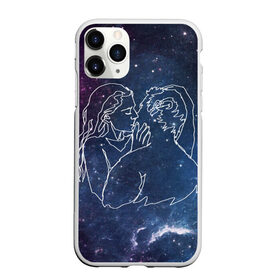 Чехол для iPhone 11 Pro Max матовый с принтом Ты моя вселенная в городе Новоалтайск, Силикон |  | 14 февраля | spase | влюблённые | девушка | космос | линии | любовь | отношения | парень | поцелуй | романтика