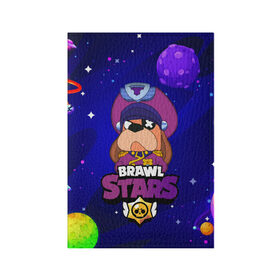 Обложка для паспорта матовая кожа с принтом Brawl Stars - Генерал Гавс в городе Новоалтайск, натуральная матовая кожа | размер 19,3 х 13,7 см; прозрачные пластиковые крепления | 2020 | 2021 | brawl | colonel | dog | leon | ruffus | space | stars | бравл | браво | гавс | генерал | корабль | космический | космос | леон | лион | новые | новый | персонаж | персонажи | пес | планеты | собака | страс
