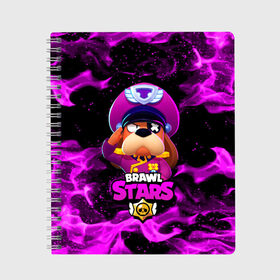 Тетрадь с принтом ГЕНЕРАЛ ГАВС - Brawl Stars в городе Новоалтайск, 100% бумага | 48 листов, плотность листов — 60 г/м2, плотность картонной обложки — 250 г/м2. Листы скреплены сбоку удобной пружинной спиралью. Уголки страниц и обложки скругленные. Цвет линий — светло-серый
 | brawl stars | brawl stars 5 | brawl stars 5 сезон | ronin rufus | бравл старс | бравлы | гавс | генерал гавс | огонь | пламя | ронин гавс | собака