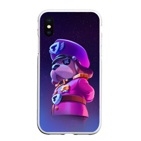 Чехол для iPhone XS Max матовый с принтом ГЕНЕРАЛ ГАВС - BRAWL STARS в городе Новоалтайск, Силикон | Область печати: задняя сторона чехла, без боковых панелей | brawl stars | brawl stars 5 | brawl stars 5 сезон | ronin rufus | бравл старс | бравлы | гавс | генерал гавс | молния | ронин гавс | собака