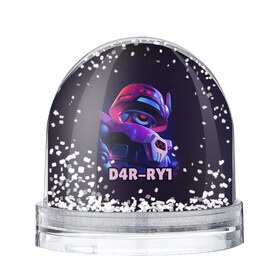 Снежный шар с принтом D4R-RY1 BRAWL STARS в городе Новоалтайск, Пластик | Изображение внутри шара печатается на глянцевой фотобумаге с двух сторон | brawl stars | brawl stars 5 | brawl stars 5 сезон | d4r ry1 | бравл старс | бравлы | новый персонаж