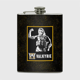 Фляга с принтом Valkyrie в городе Новоалтайск, металлический корпус | емкость 0,22 л, размер 125 х 94 мм. Виниловая наклейка запечатывается полностью | r6s | rainbow six siege | valkyrie | валькирия | оперативник | персонаж