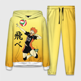 Женский костюм 3D (с толстовкой) с принтом Fly High Haikyuu в городе Новоалтайск,  |  | fly high | haikyu | haikyuu | jump | аниме персонажи | волейбол | иероглифы | кенма козуме | лети высоко | логотипы аниме | мяч | ринтаро | сатори | спортсмен | шоё хинато | японские