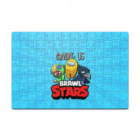 Пазл магнитный 126 элементов с принтом Among Us and Brawl Stars в городе Новоалтайск, полимерный материал с магнитным слоем | 126 деталей, размер изделия —  180*270 мм | Тематика изображения на принте: among us | brawl | brawl stars | crewmate | crow | game | impostor | leon | logo | red | stars | sus | suspicious | амонг ac | амонгас | бравл старс | бравлы | ворон | игра | игры | импостер | космонавт | космос | крюмейт | леон | лого | логотип