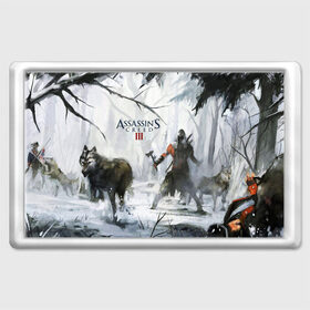 Магнит 45*70 с принтом Assassin’s Creed 3 в городе Новоалтайск, Пластик | Размер: 78*52 мм; Размер печати: 70*45 | Тематика изображения на принте: black flag | brotherhood | chronicles | creed | game | origins | revelations | rogue | syndicate | unity | альтаир | ассасин | игры | кинжал | пираты