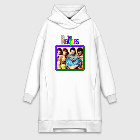 Платье-худи хлопок с принтом The Beatles в городе Новоалтайск,  |  | beatles | music | retro | rock | rock star | битлз | битлс | гитара | группы | джон леннон | джордж харрисон | знаменитости | легенда | логотипы групп | музыка | песни | пол маккартини | ретро | ринго старр | рок группа