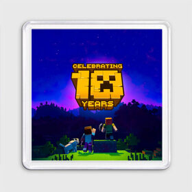 Магнит 55*55 с принтом Minecraft в городе Новоалтайск, Пластик | Размер: 65*65 мм; Размер печати: 55*55 мм | Тематика изображения на принте: minecraft | алекс | белый | блоки | ведьма | взрывчатка | визера | волк | гаст | добывать | дракон | зеленый куб | зомби | игра | крафт | крипер | кубики | лошадка | майн | майнкрафт | манкрафт | овечка | оцелот