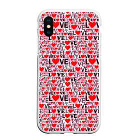 Чехол для iPhone XS Max матовый с принтом LOVE в городе Новоалтайск, Силикон | Область печати: задняя сторона чехла, без боковых панелей | love | амур | афродита | валентинка | влюбленность | вторая половинка | купидон | любовь | нежность | отношения | подарок любви | поцелуй | праздник любви | романтика | свадьба | свидание | семья