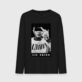 Мужской лонгслив хлопок с принтом LIL SKIES Monochrome в городе Новоалтайск, 100% хлопок |  | lil. skies. лил | merch | rapper | shelby | unbothered | мерч | скайз | скайс