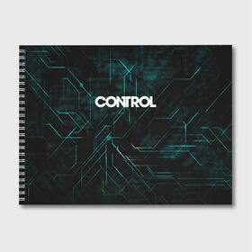 Альбом для рисования с принтом CONTROL КОНТРОЛ в городе Новоалтайск, 100% бумага
 | матовая бумага, плотность 200 мг. | Тематика изображения на принте: 