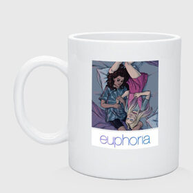 Кружка с принтом сериал Euphoria в городе Новоалтайск, керамика | объем — 330 мл, диаметр — 80 мм. Принт наносится на бока кружки, можно сделать два разных изображения | Тематика изображения на принте: 