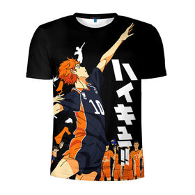 Мужская футболка 3D спортивная с принтом ВОЛЕЙБОЛ!! / HAIKYUU!! в городе Новоалтайск, 100% полиэстер с улучшенными характеристиками | приталенный силуэт, круглая горловина, широкие плечи, сужается к линии бедра | Тематика изображения на принте: anime | haikyu | haikyuu | karasuno | аниме | волейбол | ворон | карасуно | манга | мяч | сёё хината