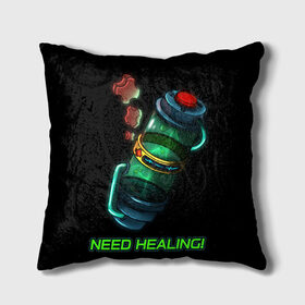 Подушка 3D с принтом Need Healing в городе Новоалтайск, наволочка – 100% полиэстер, наполнитель – холлофайбер (легкий наполнитель, не вызывает аллергию). | состоит из подушки и наволочки. Наволочка на молнии, легко снимается для стирки | heal | help | medkit | need healing | аптечка | нужно лечение | помощь