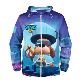 Мужская ветровка 3D с принтом Генерал Гавс brawl stars в городе Новоалтайск, 100% полиэстер | подол и капюшон оформлены резинкой с фиксаторами, два кармана без застежек по бокам, один потайной карман на груди | brawl | brawl stars | brawlstars | brawl_stars | jessie | бравл | бравлер руффс | бравлстарс | генерал гавс