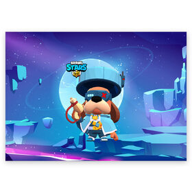 Поздравительная открытка с принтом Генерал Гавс brawl stars в городе Новоалтайск, 100% бумага | плотность бумаги 280 г/м2, матовая, на обратной стороне линовка и место для марки
 | brawl | brawl stars | brawlstars | brawl_stars | jessie | бравл | бравлер руффс | бравлстарс | генерал гавс