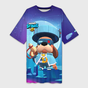 Платье-футболка 3D с принтом Генерал Гавс brawl stars в городе Новоалтайск,  |  | brawl | brawl stars | brawlstars | brawl_stars | jessie | бравл | бравлер руффс | бравлстарс | генерал гавс