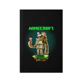 Обложка для паспорта матовая кожа с принтом Minecraft в городе Новоалтайск, натуральная матовая кожа | размер 19,3 х 13,7 см; прозрачные пластиковые крепления | minecraft | алекс | белый | блоки | ведьма | взрывчатка | визера | волк | гаст | добывать | дракон | зеленый куб | зомби | игра | крафт | крипер | кубики | лошадка | майн | майнкрафт | манкрафт | овечка | оцелот