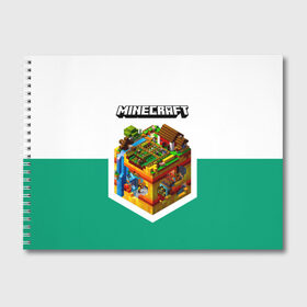 Альбом для рисования с принтом Minecraft в городе Новоалтайск, 100% бумага
 | матовая бумага, плотность 200 мг. | Тематика изображения на принте: minecraft | алекс | белый | блоки | ведьма | взрывчатка | визера | волк | гаст | добывать | дракон | зеленый куб | зомби | игра | крафт | крипер | кубики | лошадка | майн | майнкрафт | манкрафт | овечка | оцелот