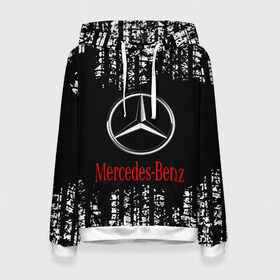 Женская толстовка 3D с принтом MERCEDES. в городе Новоалтайск, 100% полиэстер  | двухслойный капюшон со шнурком для регулировки, мягкие манжеты на рукавах и по низу толстовки, спереди карман-кенгуру с мягким внутренним слоем. | abstract | amg | auto | brand | car | geometry | mercedes | sport | texture | абстракция | авто | автомобильные | амг | бренд | геометрия | классика | машины | мерседес | модные | спорт | стиль | текстура